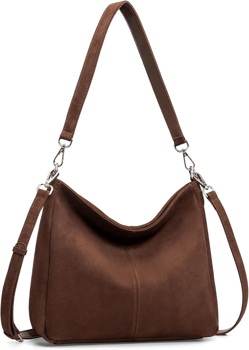 befen Genuine Leather Hobo Bags Purses for Women, Women's Shoulder bag Handbags Crossbody Bag with 2 Shoulder Straps - Image 1